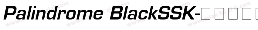 Palindrome BlackSSK字体转换